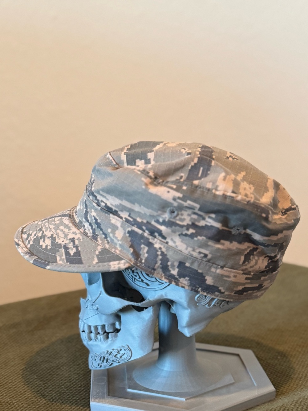 US Air Force ABU Digital Tiger Stripe Utility Patrol Cap Size 7 Military Hat